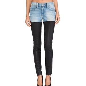 NEW Wildfox Marianne Skinny Color Block Jeans